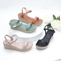 GIÀY SANDAL ĐẾ XUỒNG 5CM QUAI NGANG X601