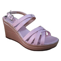 Giày Sandal Đế Xuồng 9.5cm Màu Hồng Chính Hãng Trường Hải DX145 Đế Pu Nhẹ Thời Trang Công Sở  - Màu Hồng - 39