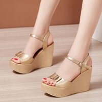 GIÀY SANDAL ĐẾ XUỒNG NƠ LOẠI CAO CẤP