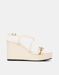 Giày Sandal Đế Xuồng Quai Sọc