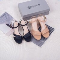Giày sandal đế xuồng quai ngang sành điệu 9p thương hiệu ANGELA-Q - SD10