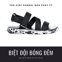 Giày Sandal Đen Lính Siêu Nhẹ