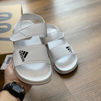 Giày Sandal -FREESHIP- Dép Sandal nam nữ , Quai hậu bền đẹp đế bằng siêu nhẹ, DAS màu trắng