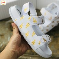 Giày Sandal -FREESHIP-Dép Sandal nam nữ thể thao 𝐌𝐋𝐁 full mẫu bền đẹp đế bằng siêu nhẹ học sinh,LA trắng (vàng)