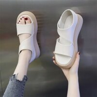Giày Sandal La Mã Da Thật Chính Hãng Cao Cấp Đế Dày Ôm Hơn Nhìn Thường Ngày Đế Mềm Phong Cách Chanel Dép Đi Biển Phiên Bản Hàn Quốc