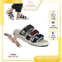 Giày Sandal Mol Nam Nữ 3 Quai Ngang MS1801 Quai Hậu Tháo Rời Êm Bền Đi Học Đi Làm Đi Du Lịch Full Size 3 màu