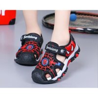 Giày sandal mũi rọ spiderman cá tính cho bé trai đi học đi chơi