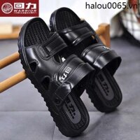 Giày Sandal Nam Nam Công Dụng Kép Chống Trơn Trượt Bố Mặc Đế Mềm Nhựa Đi Biển Giày Sandal Sli
