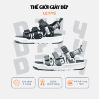 Giày Sandal Nam Nữ Unisex D714 Đế Cao 3 Quai Dép Quai Hậu Dành Cho Học Sinh Sinh Viên Letas