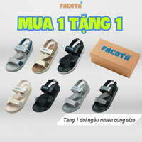 Giày sandal nam nữ unisex đi học quai ngang Facota FC Sport đế cao 3 phân