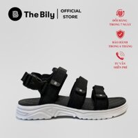 Giày Sandal Nam Nữ Unisex The BiLy Quai Ngang Dây Dù Đế Phylon Siêu Êm Nhẹ Màu Đen-BLDTMD04-Đen