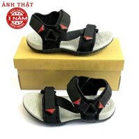 Giày Sandal Nam Nữ Việt Thủy Đen Quai Chéo - V017 - 36