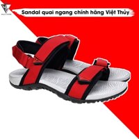 Giày sandal nam nữ Việt Thủy quai ngang đỏ - VT01