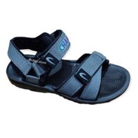 Giày sandal nam quai chéo vải dù đế da PU siêu bền đi làm, đi học đi mưa SH13 iDÉP- GL068 - Xám,34