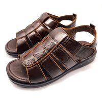 Giày Sandal Nam Quai Đan Da Bò DONAVY Cao Cấp, Đế Khâu Dép Quai Hậu Phong Cách Lịch Lãm D.SN8C