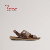 Giày Sandal Nam thủ công da bò cao cấp TOMOYO TMS09402 - Nâu Hạt - 42