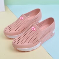 Giày Sandal Nhựa Đế Xuồng Dày Dặn Đục Lỗ Thời Trang Mùa Hè Dành Cho Nữ Y Tá