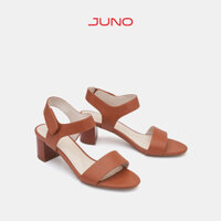 Giày Sandal Nữ 5cm Thời Trang JUNO Gót Vuông Quai Ngang SD05003