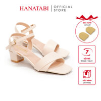 Giày Sandal Nữ Cao Gót 3cm Hanatabi Quai 1 Xếp Mũi Vuông Hậu C Đế TA Bigsize (35-41) Mã HNSD3F933
