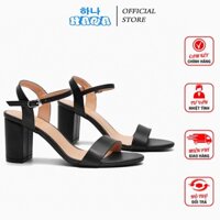 Giày Sandal nữ cao gót 5cm và 7cm quai ngang hở hậu MS 662