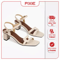 Giày Sandal Nữ Cao Gót 5cm Quai Mảnh Pixie X891