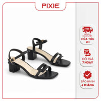 Giày Sandal Nữ Cao Gót 5cm Quai Hậu Pixie X891