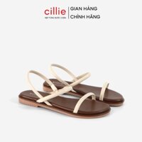 Giày Sandal Nữ Cillie Đế Bệt Quai Ngang Mảnh Có Chun Co Dãn Tiện Lợi SD15
