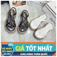 Giày sandal nữ đế cao 4cm dây mảnh xỏ ngón_quai hậu thun co giãn cực êm chân. Hàng cao cấp phom chuẩe Su Shoes .