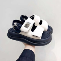 Giày sandal nữ đế dày 5cm siêu êm quai dán phong cách Hàn Quốc ( FullBox QCCC)