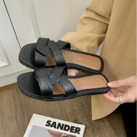 Giày Sandal Nữ Đế Phẳng Thời Trang Cao Cấp Phù Hợp Với Mềm-