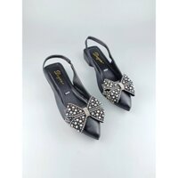 GIÀY SANDAL NỮ ĐẾ THẤP BÍT MŨI HỞ GÓT