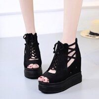 Giày Sandal nữ đế xuồng cá tính S115