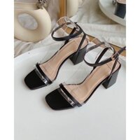 giày sandal nữ gót vuông cao loại xịn