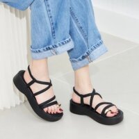 Giày Sandal Nữ Keng Shop - Dép Sandal Nữ Đế Cao Tôn Dáng Êm Chân Thiết Kế Quai Ngang Xỏ Ngón Đính Đá Sang Trọng