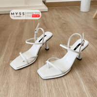 Giày sandal nữ MYSS xỏ ngón quai sau 7cm thời trang - SD208