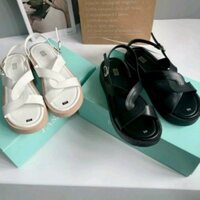 Giày sandal nữ quai chéo cao 3 phân xăng đan đế bằng mã S1734 .
