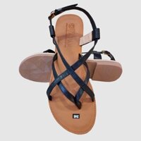 Giày Sandal nữ quai dây mảnh TiTi ĐÔ da bò thật thời trang cao cấp DNU2075b