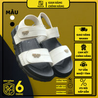 Giày Sandal Nữ Quai Ngang Khóa Đế Đúc Liền Quai May Dán Mở Cao 3cm Nhẹ - Êm - Bền Mang Đi Học Đi Làm