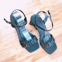 Giày sandal nữ quai nhúng gót vuông cao 5cm-n40