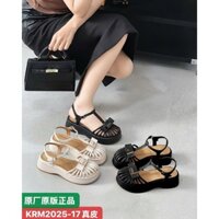 Giày sandal nữ rọ đé bằng cao 5cm 2025-17 fulbox - HACHI SHOES