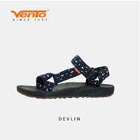 Giày Sandal Nữ VENTO DEVLIN đế cao su đúc chiều cao 3cm 2 quai ngang xéo dán xé tùy chỉnh bề ngang chân được SD3730