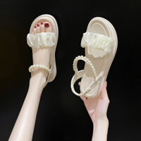 Giày Sandal Phong Cách Chanel Pháp Nữ 2025 Phong Cách Mới Influencer Phong Cách Cổ Tích Đế Dày Giày Đế Dày Thường Ngày Phù Hợp Với Váy Nền Tảng Giày