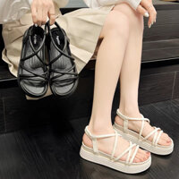 Giày Sandal Quai Chun Học Sinh Ôm Chân Cho Nàng Nổi Bật Hchun