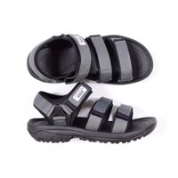 Giày sandal quai hậu 3 quai ngang Rova chính hãng, giày sandal học sinh màu đen, xám RV183