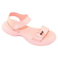 GIÀY SANDAL QUAI HẬU ĐẾ BẰNG HỌC SINH BÉ GÁI BITA'S SENA.02 (ĐEN + HỒNG + TÍM) - BITAS