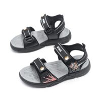 GIÀY SANDAL QUAI HẬU HỌC SINH BÉ TRAI BITA'S ĐẾ BẰNG ÊM NHẸ SEFYB.02 (NAVY + XÁM + ĐEN) - BITAS