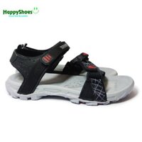 Giày Sandal Quai Hậu Nam TERAMO Đen kẻ xám - TRM59