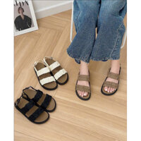 Giày Sandal Quai Hậu Nhún Đế 3 Phân PU Trendy Nữ