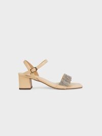 Giày Sandal quai nhún đính cườm SN0176