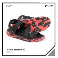 Giày Sandal Saado 💖 FREESHIP 💖Sandal Nam/Nữ CL09 - Chiến Binh Da Đỏ